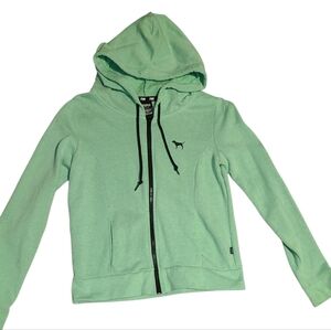 PINK by Victoria's Secret Mint Green Zip Hoodie SIZE SMALL